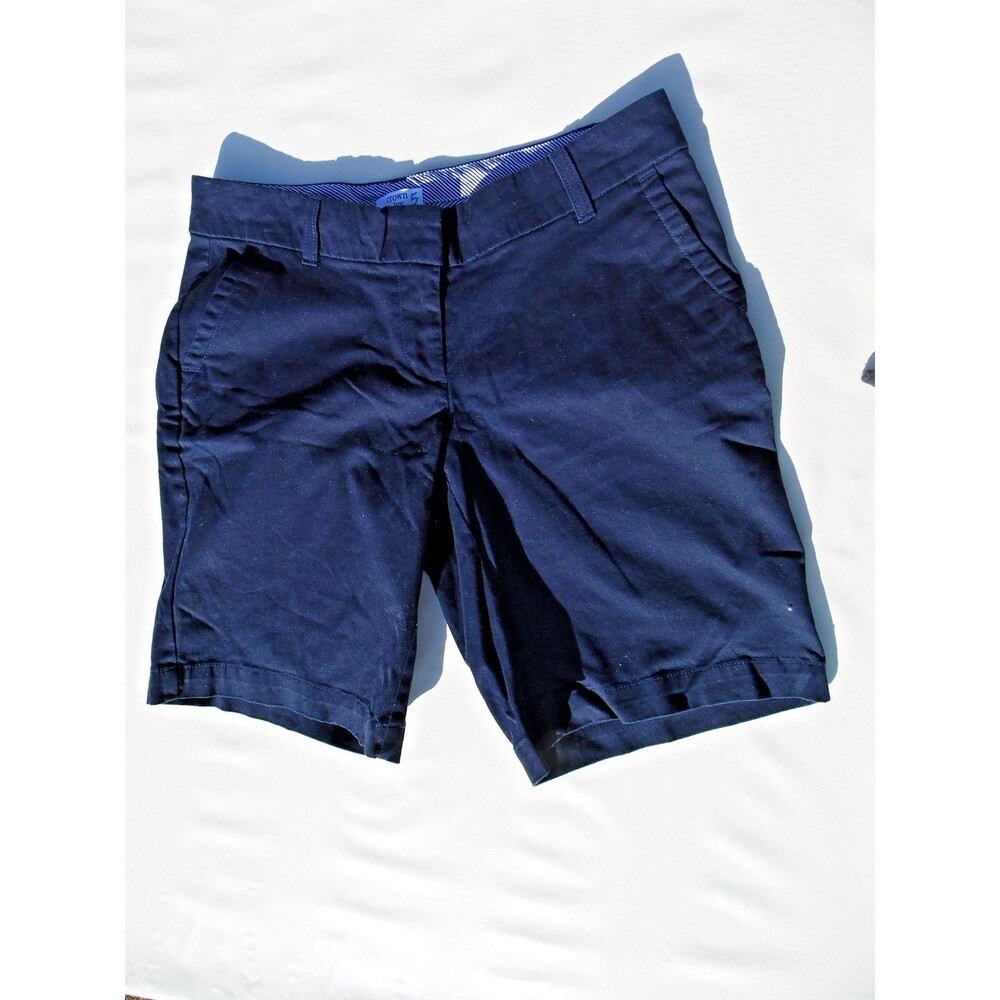 Crown & Ivy Ashley Navy Bermuda Pull On Shorts Size 2